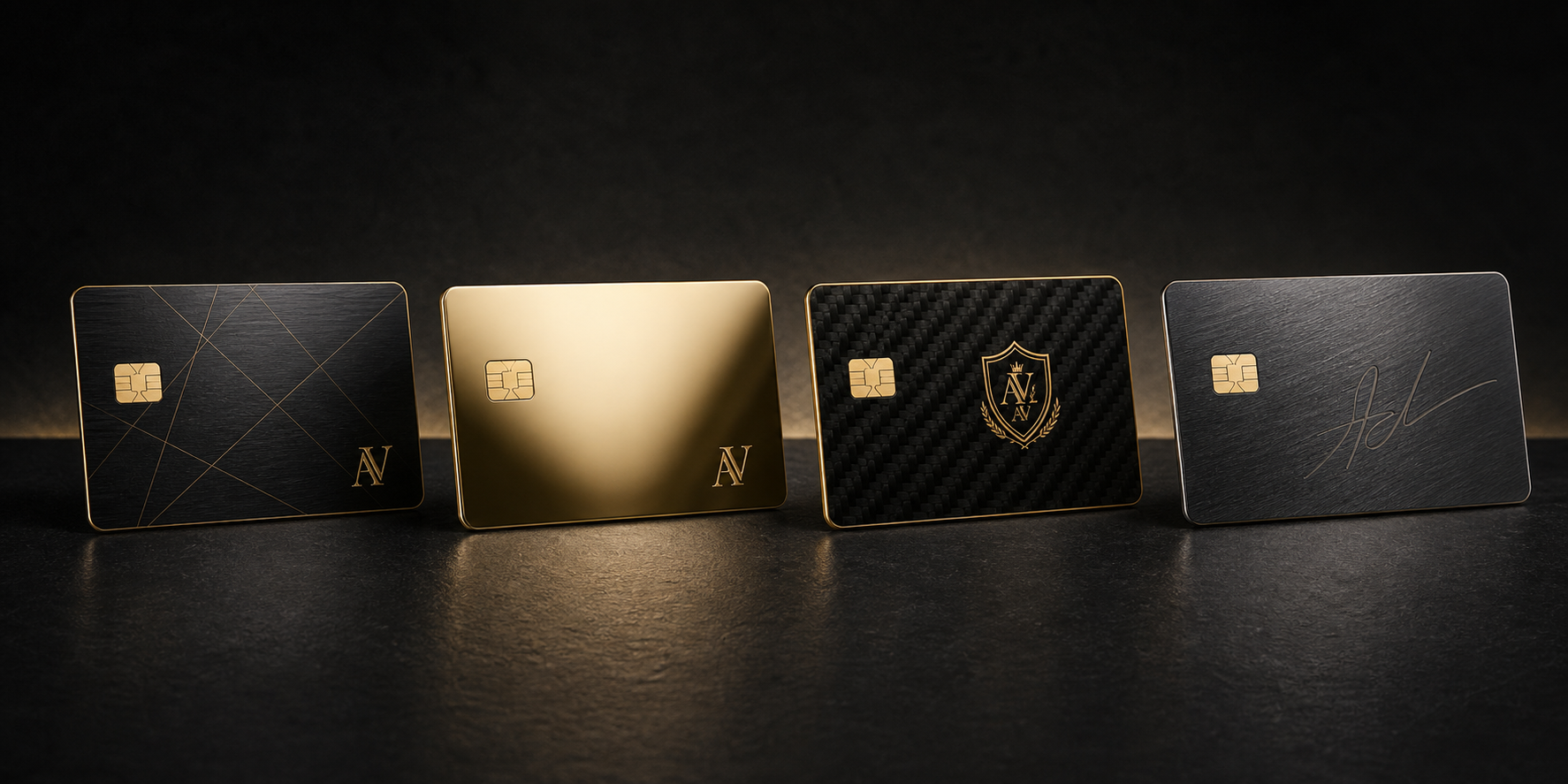 Aurum Vault metal card collection lineup